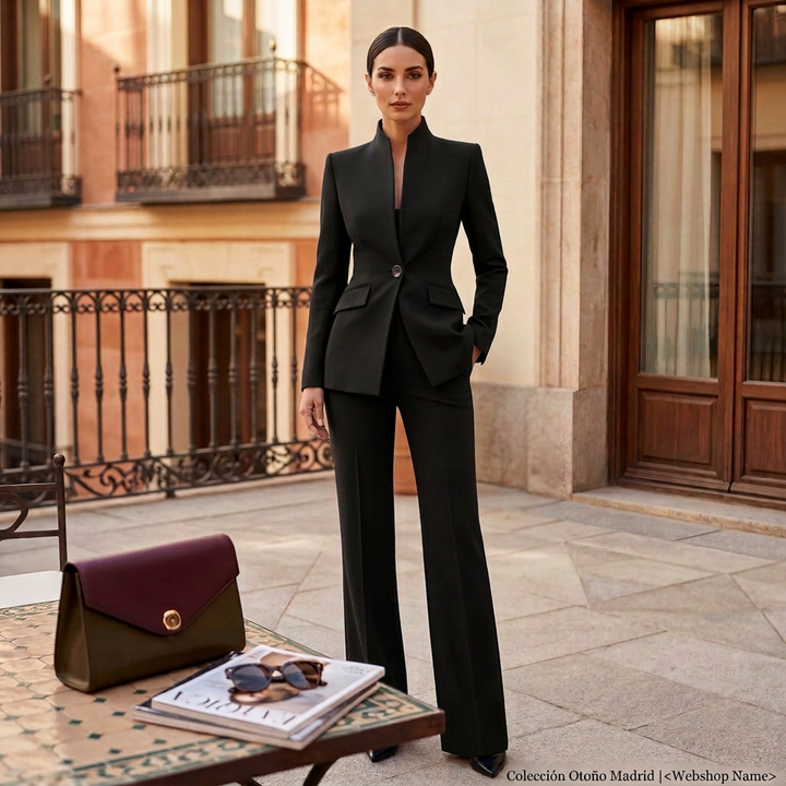 Conjunto de Traje Elegante para Mujer | Chaqueta y Pantalón Profesional