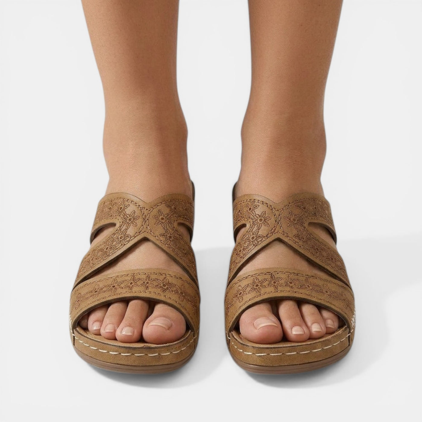 Women's Embroidered Orthopedic Sandals