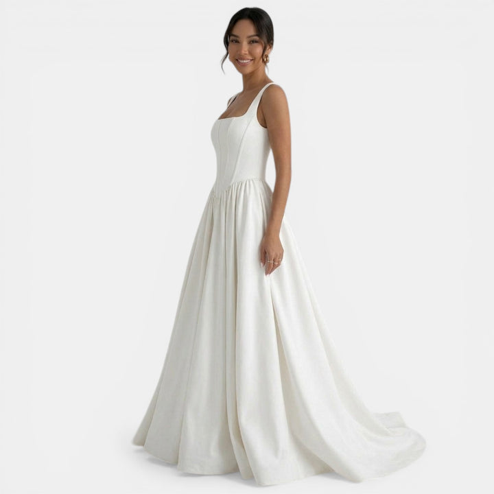 Vestido Novia Largo Blanco