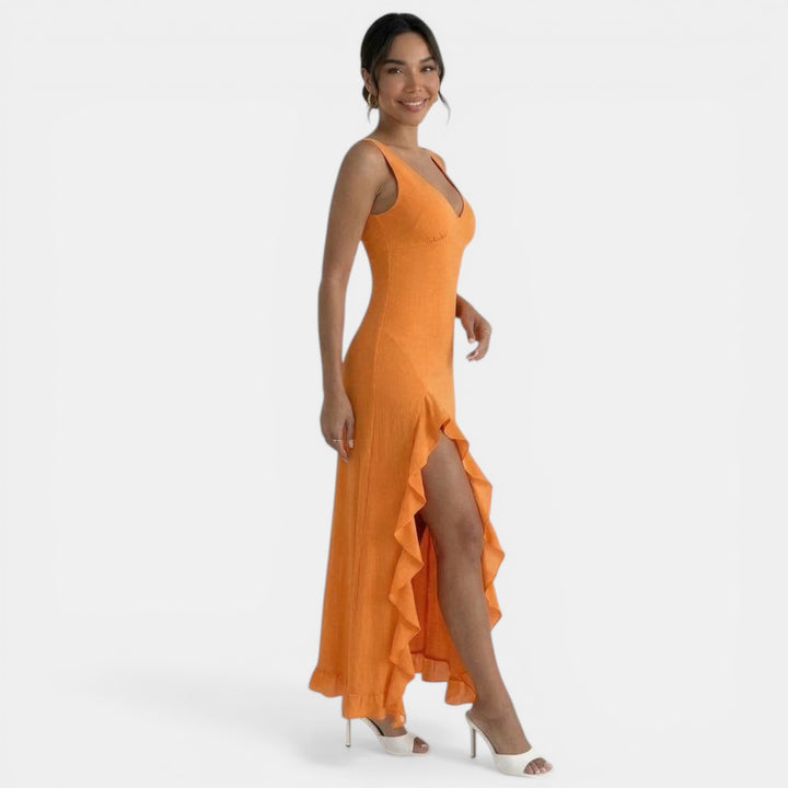 Vestido Midi Elegante Mujer