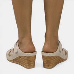 Women's Orthopedic Platform Wedge Sandals - Round Toe, Ergonomic Footbed