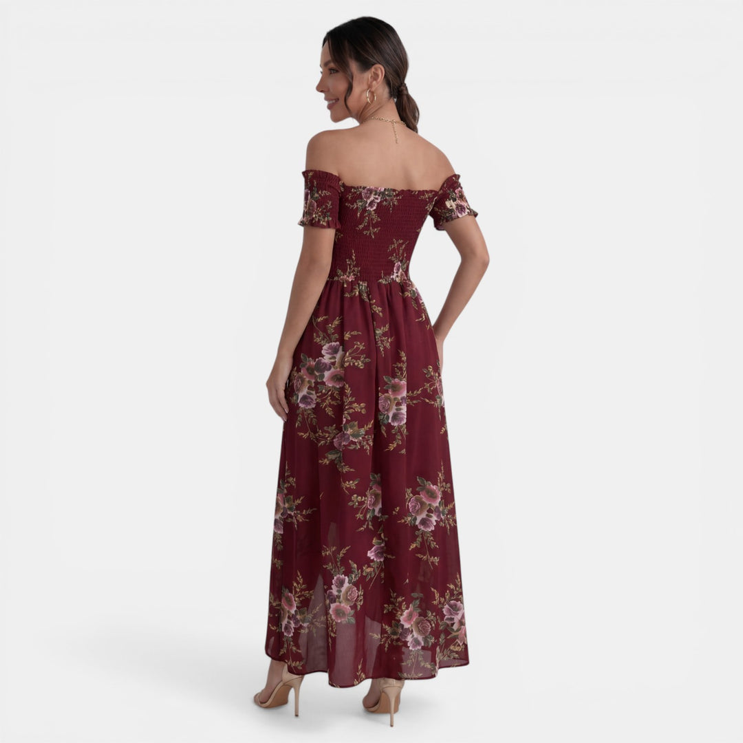 Vestido Maxi Boho Floral Mujer