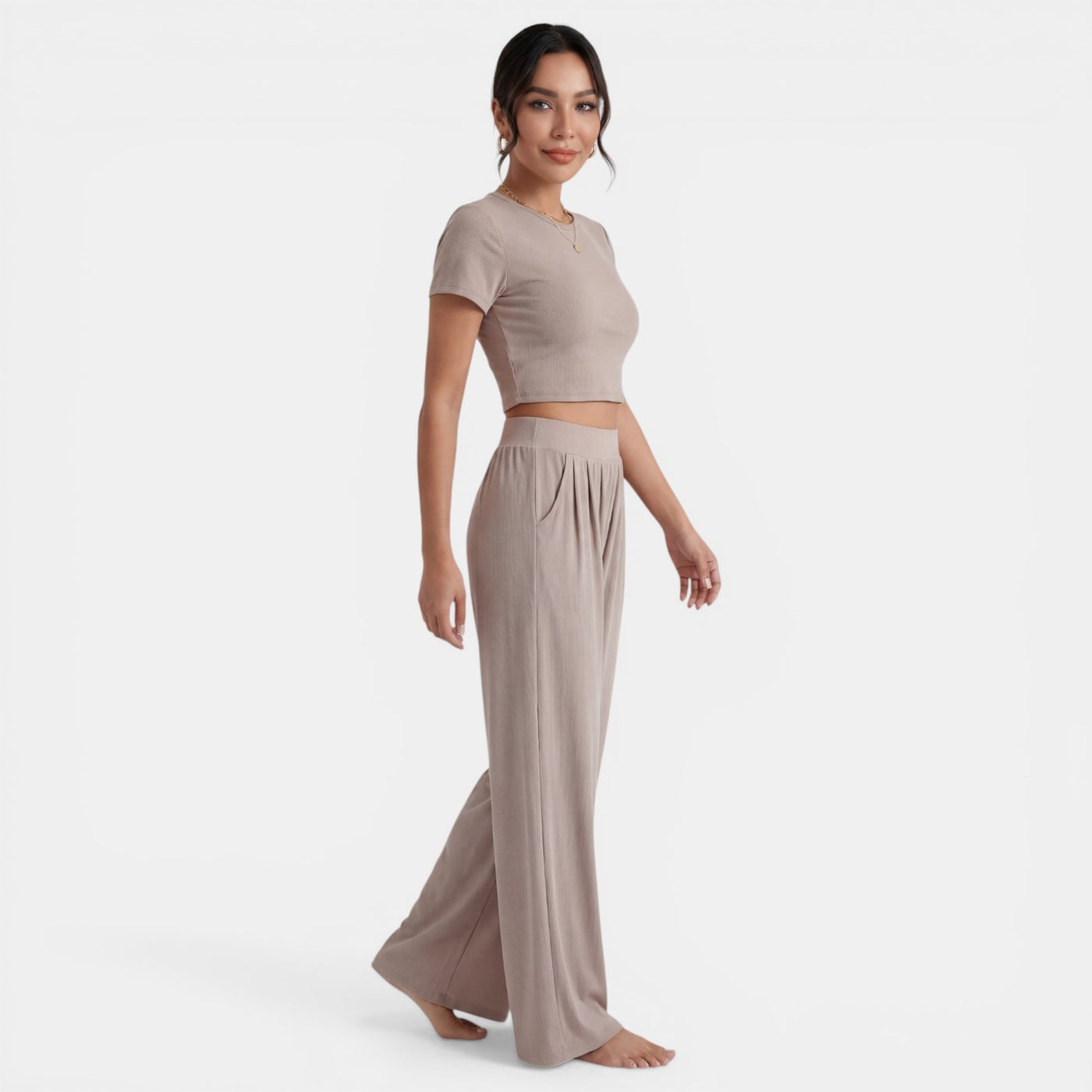 Conjunto Mujer Verano Camiseta y Pantalón