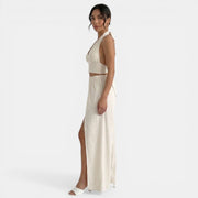 Conjunto Verano Beige Mujer Elegante