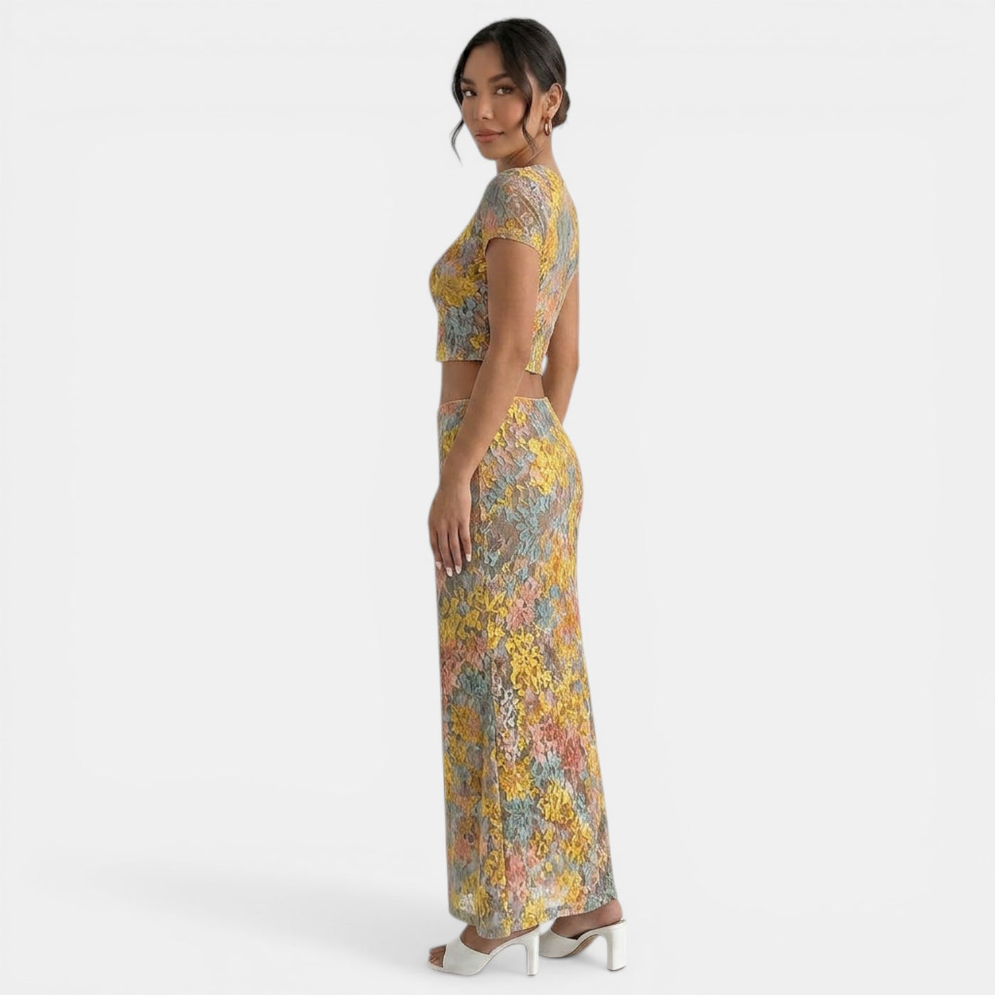 Conjunto Mujer Falda Larga Verano