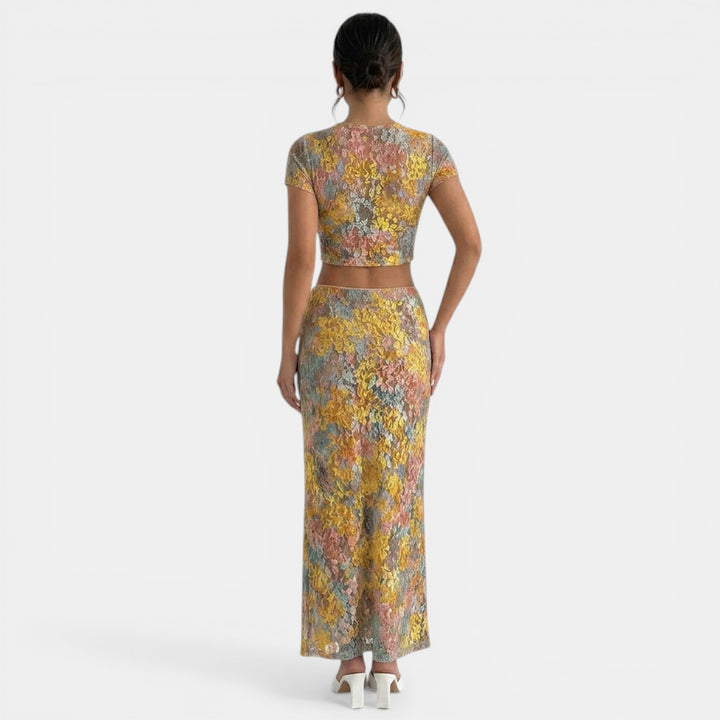 Conjunto Mujer Falda Larga Verano