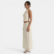 Conjunto Halter Mujer Verano Elegante