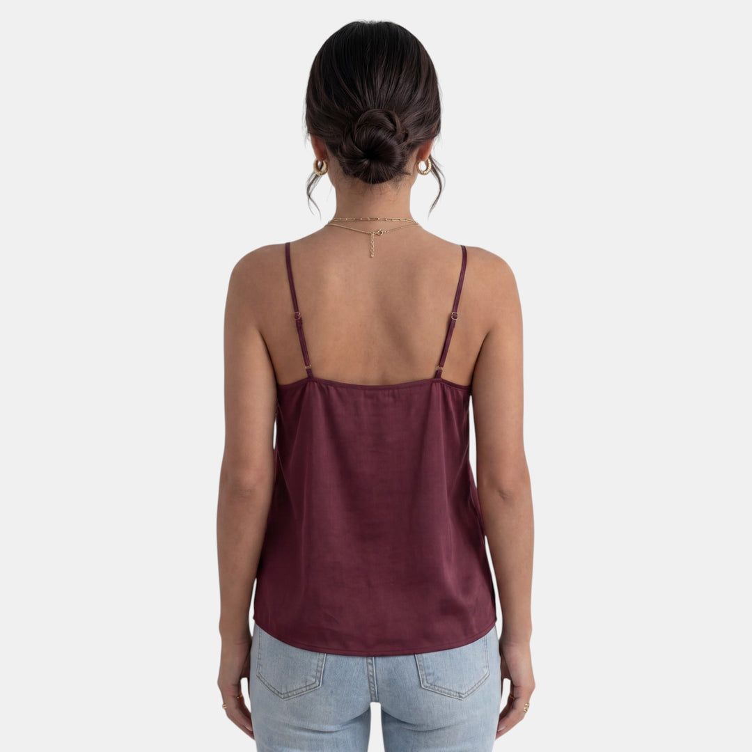 Camiseta Tirantes Mujer Encaje Cuello V