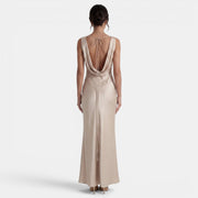 Women's Elegant Long Satin Dress