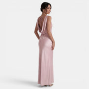 Women's Elegant Long Satin Dress