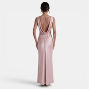 Women's Elegant Long Satin Dress