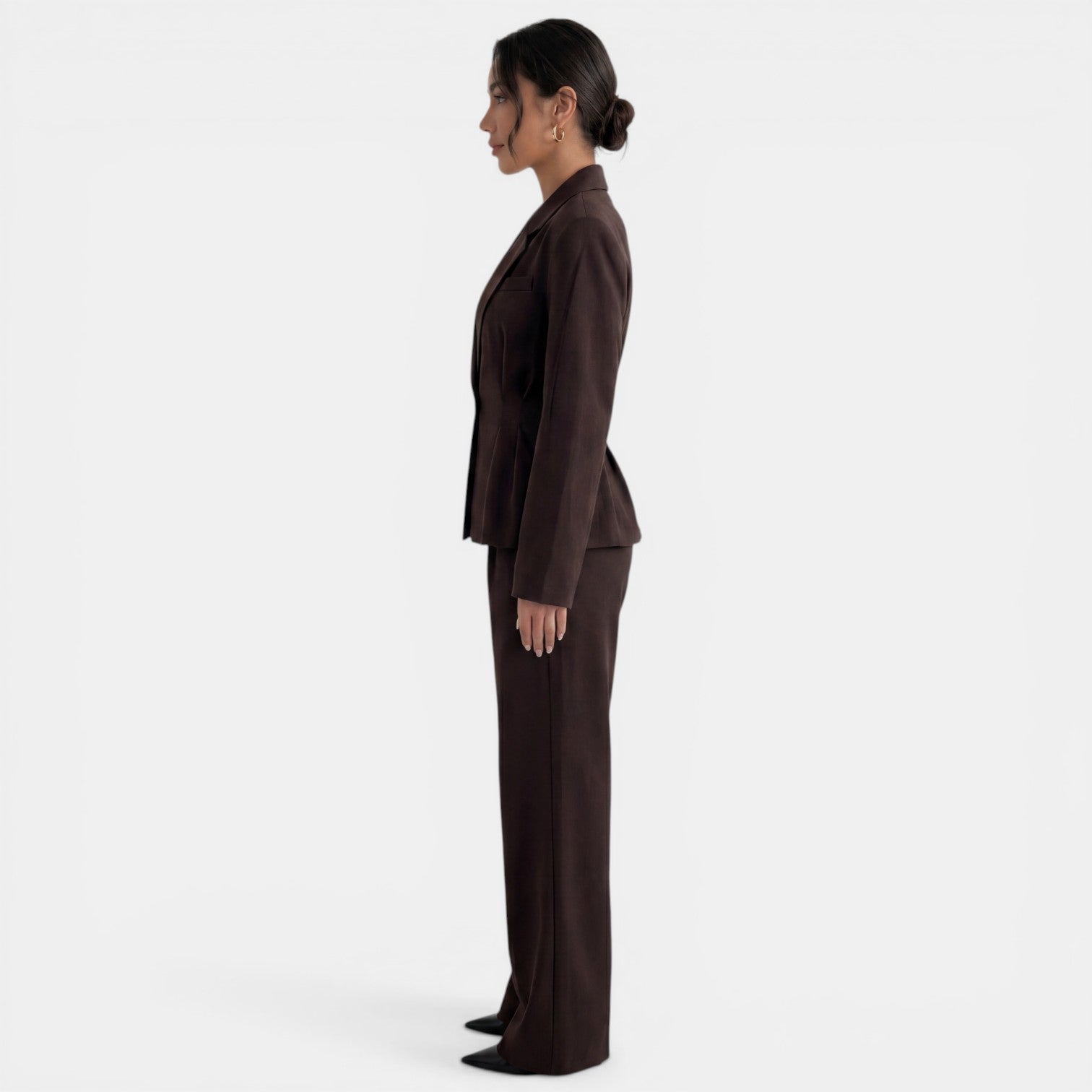 Conjunto Blazer Pantalón Marrón