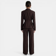 Conjunto Blazer Pantalón Marrón
