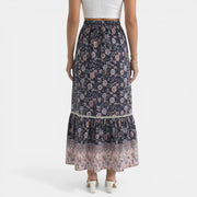 Boho Long Floral Lace Skirt