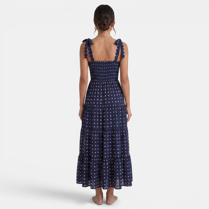 Vestido Midi Mujer Estampado Geométrico