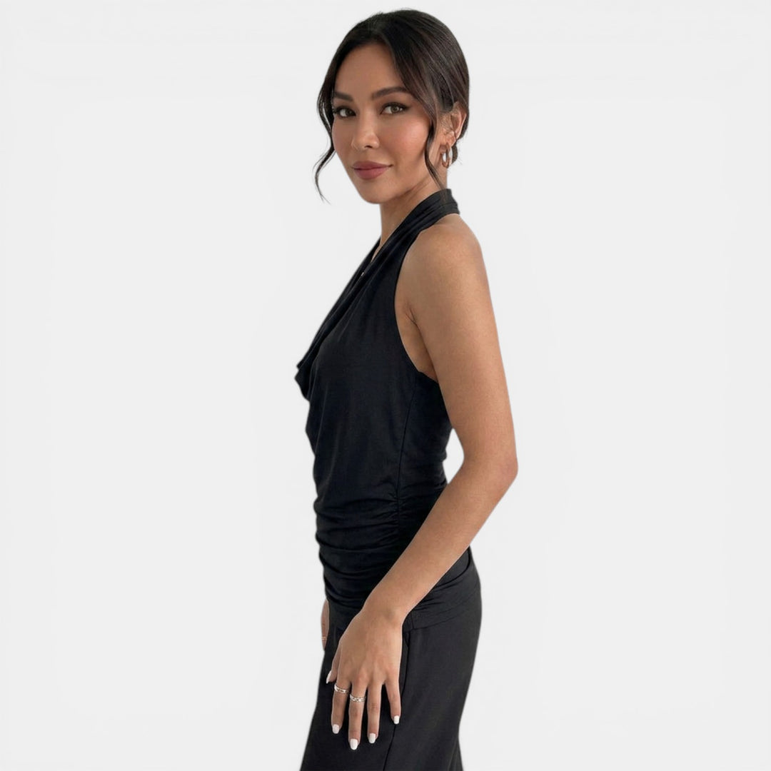 Top Halter Mujer Escote V