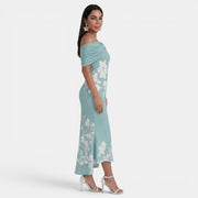 Elegant Women's Floral Midi Dress