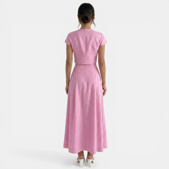 Vestido Maxi Elegante Dos Piezas