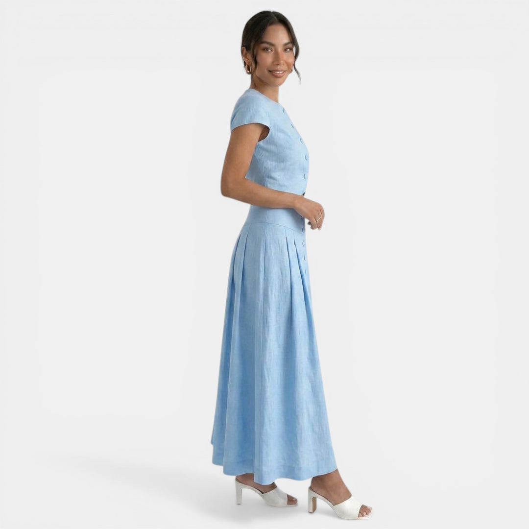 Vestido Maxi Elegante Dos Piezas