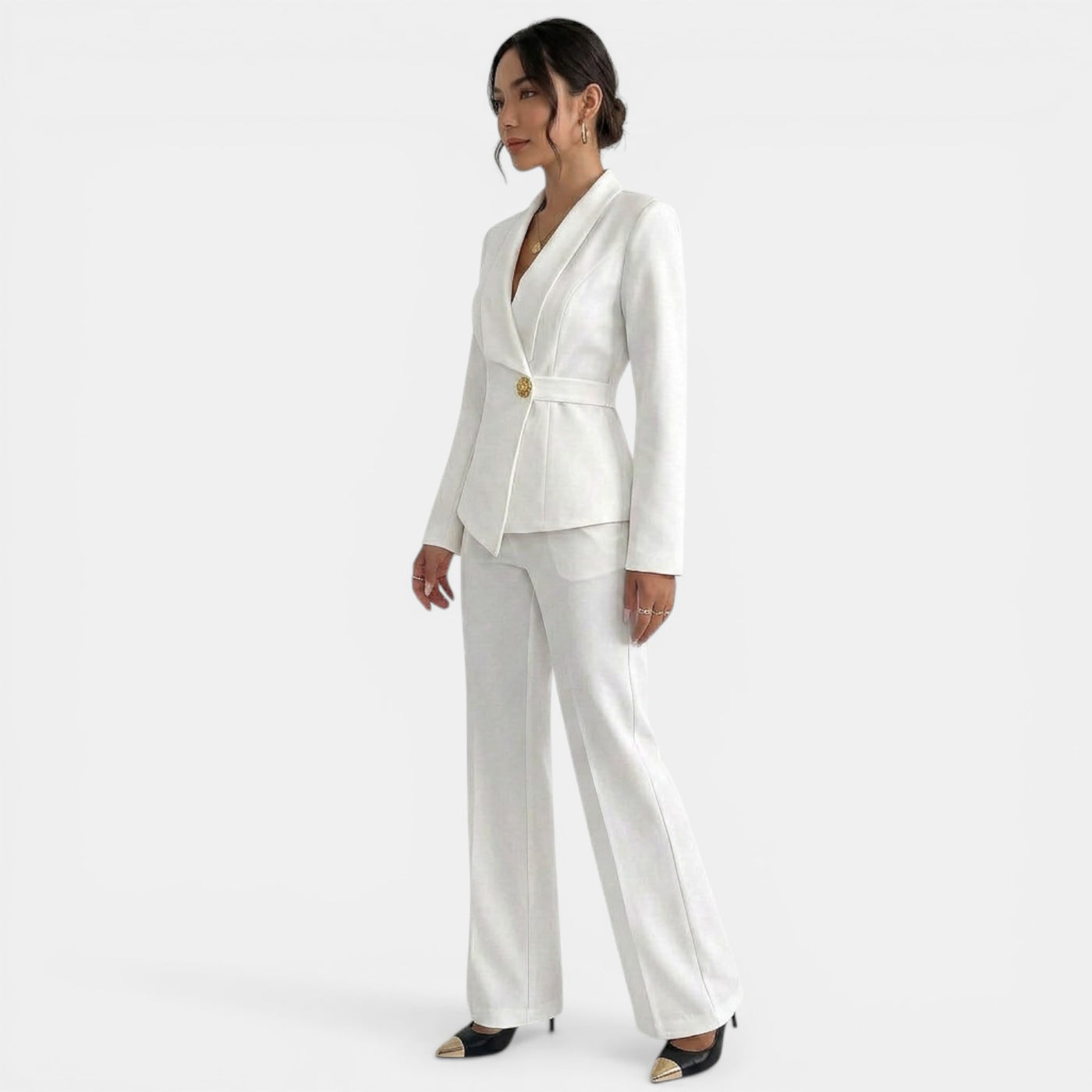 Conjunto Mujer Blanco Elegante