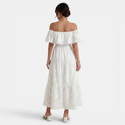 Women's Boho Off-the-Shoulder Dress