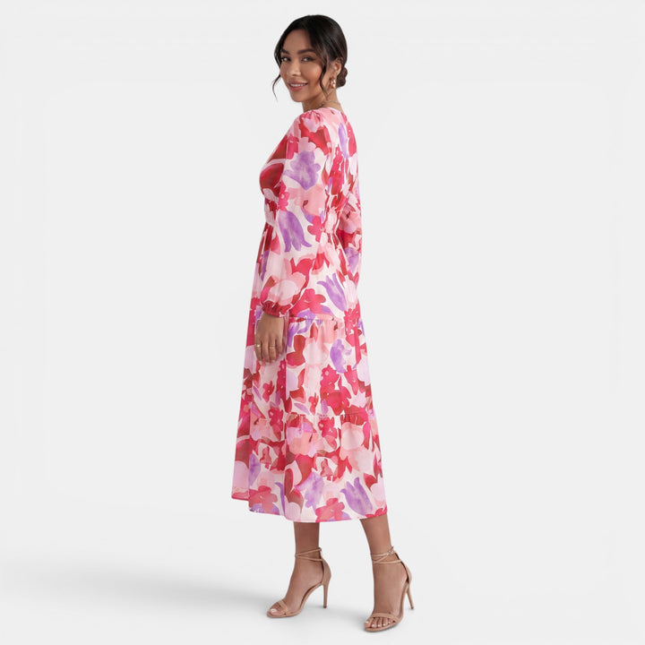 Vestido Boho Midi Mujer Estampado