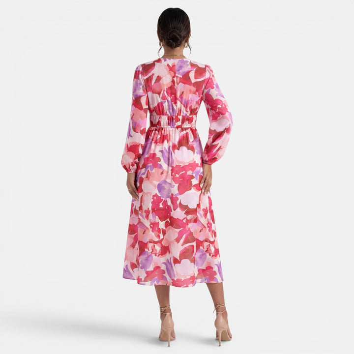 Vestido Boho Midi Mujer Estampado