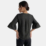 Blusa Lino Mujer Verano Oversize