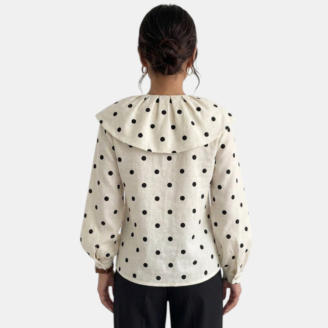 Camisa Mujer Lunares Holgada