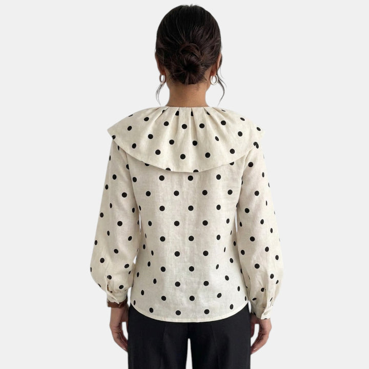 Camisa Mujer Lunares Holgada
