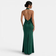 Women's Elegant Halter Maxi Dress