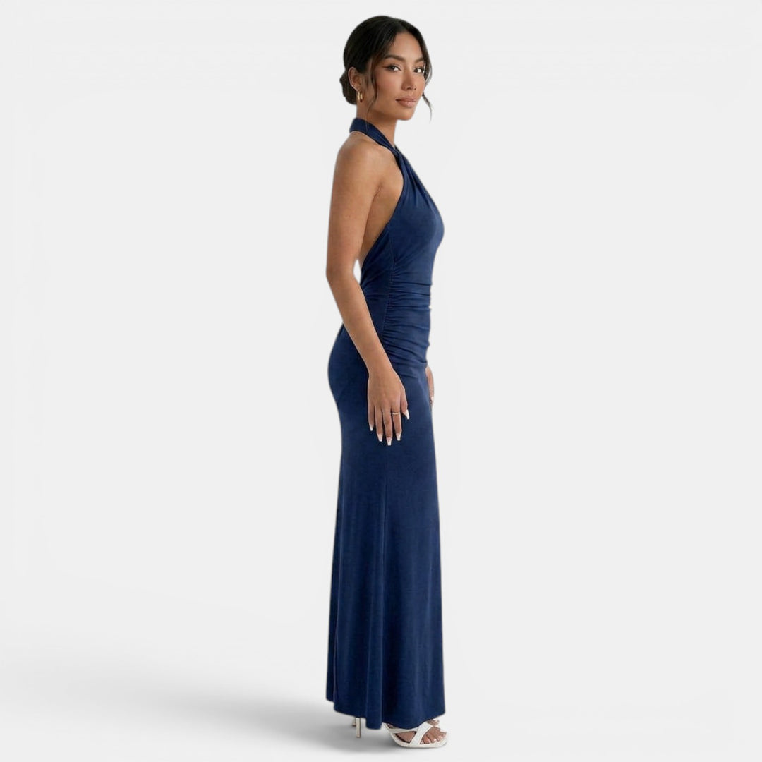 Vestido Largo Halter Elegante Mujer