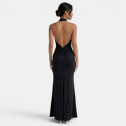 Women's Elegant Halter Maxi Dress