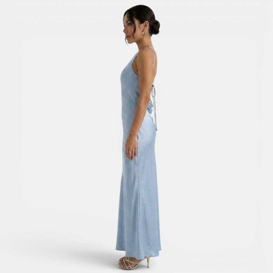 Vestido Largo Encaje Espalda Abierta