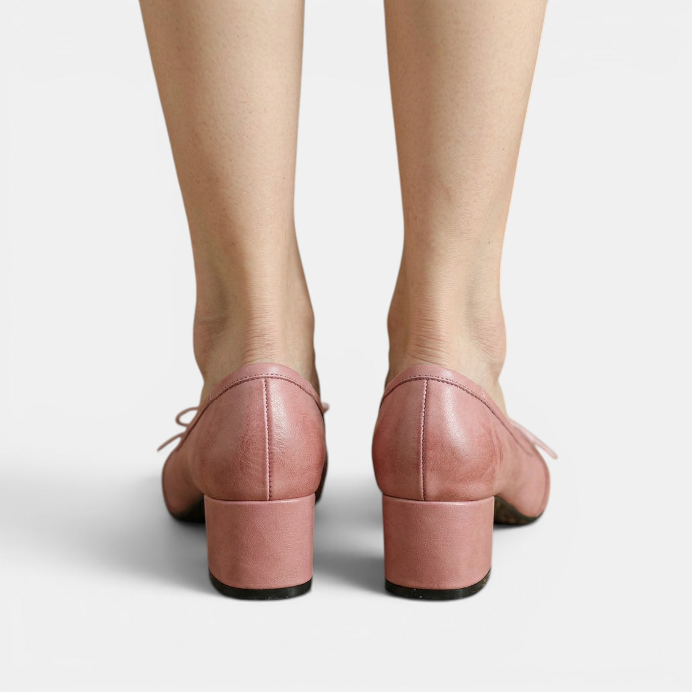 Women's Leather Mid-Heel Sandals