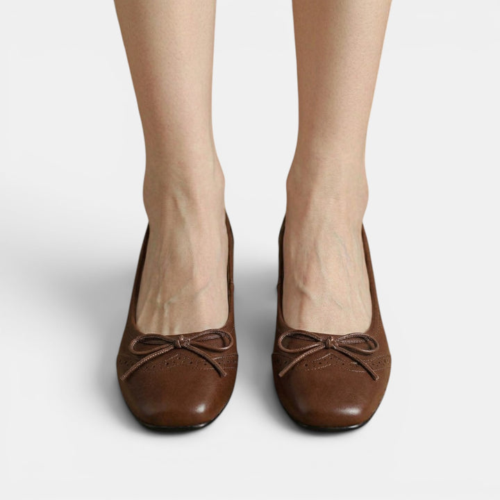 Sandalias Mujer Piel Tacón Medio