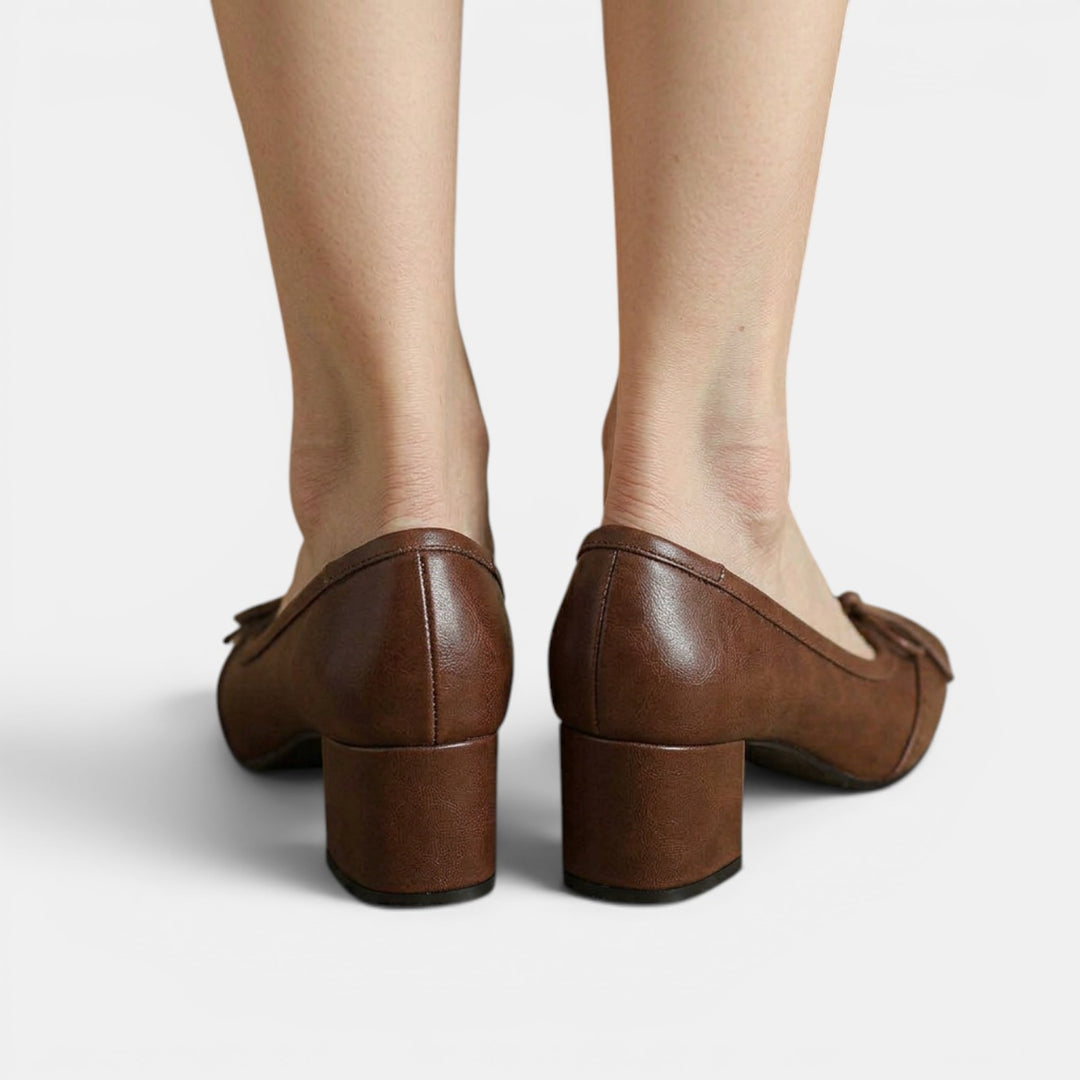 Sandalias Mujer Piel Tacón Medio