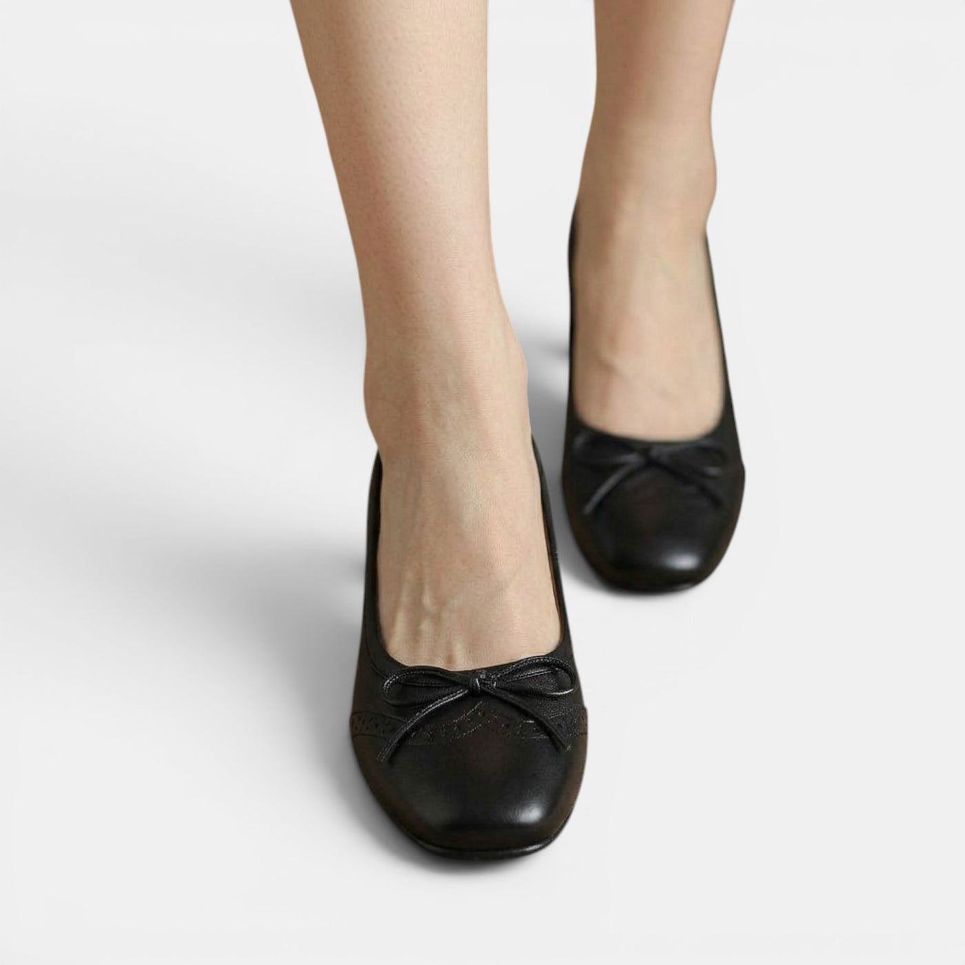 Women's Leather Mid-Heel Sandals