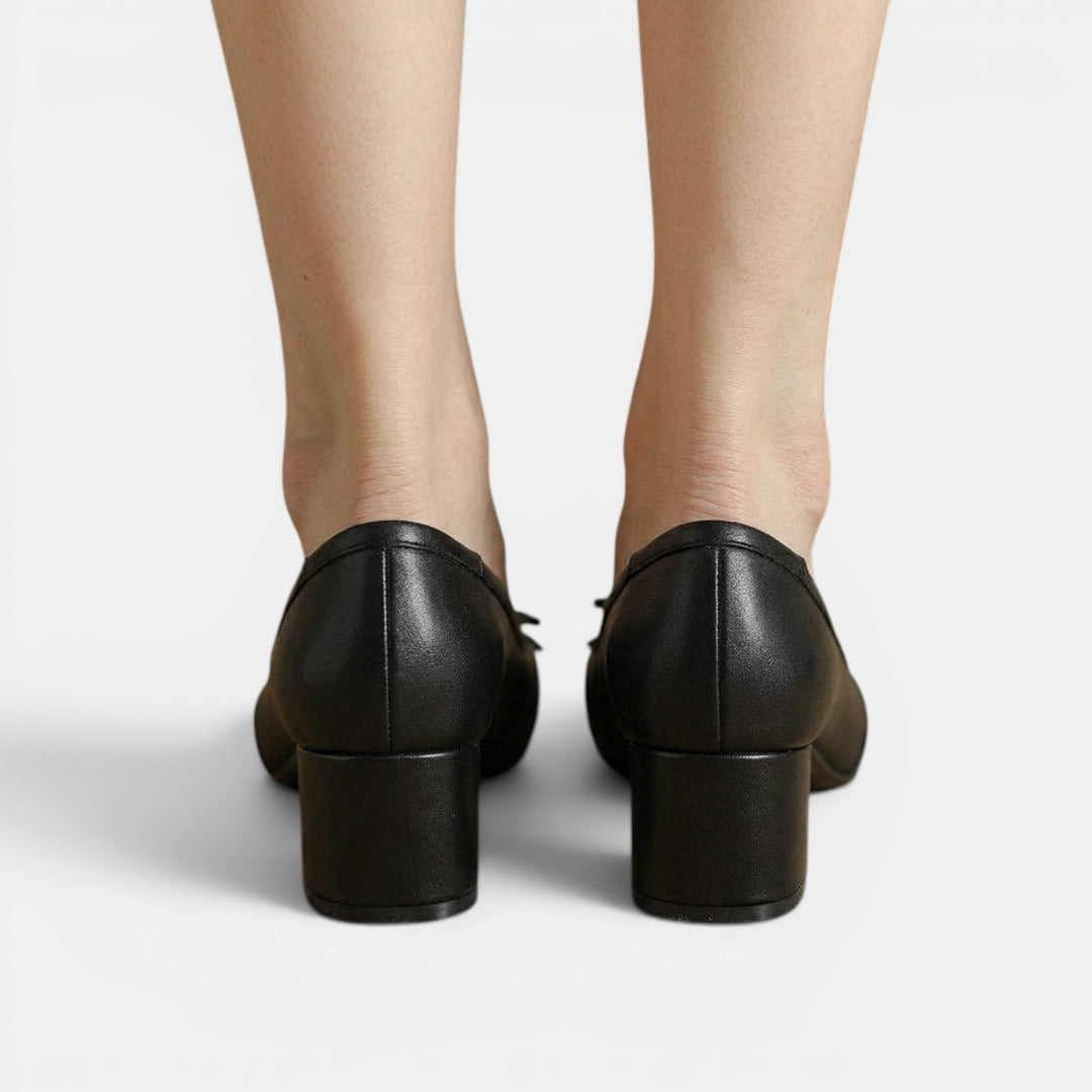 Sandalias Mujer Piel Tacón Medio