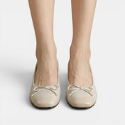 Women's Leather Mid-Heel Sandals