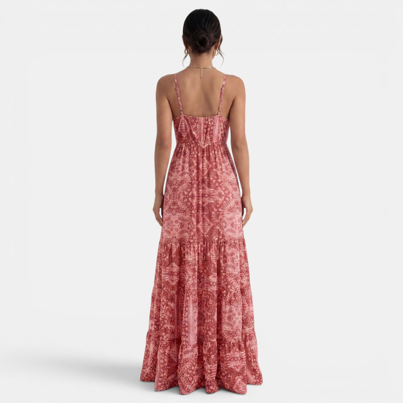 Women's Summer Boho Maxi Dress with Straps