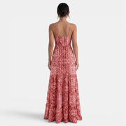 Women's Summer Boho Maxi Dress with Straps