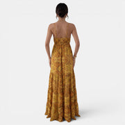 Women's Summer Boho Maxi Dress with Straps