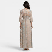 Women's Paisley Boho Maxi Dress