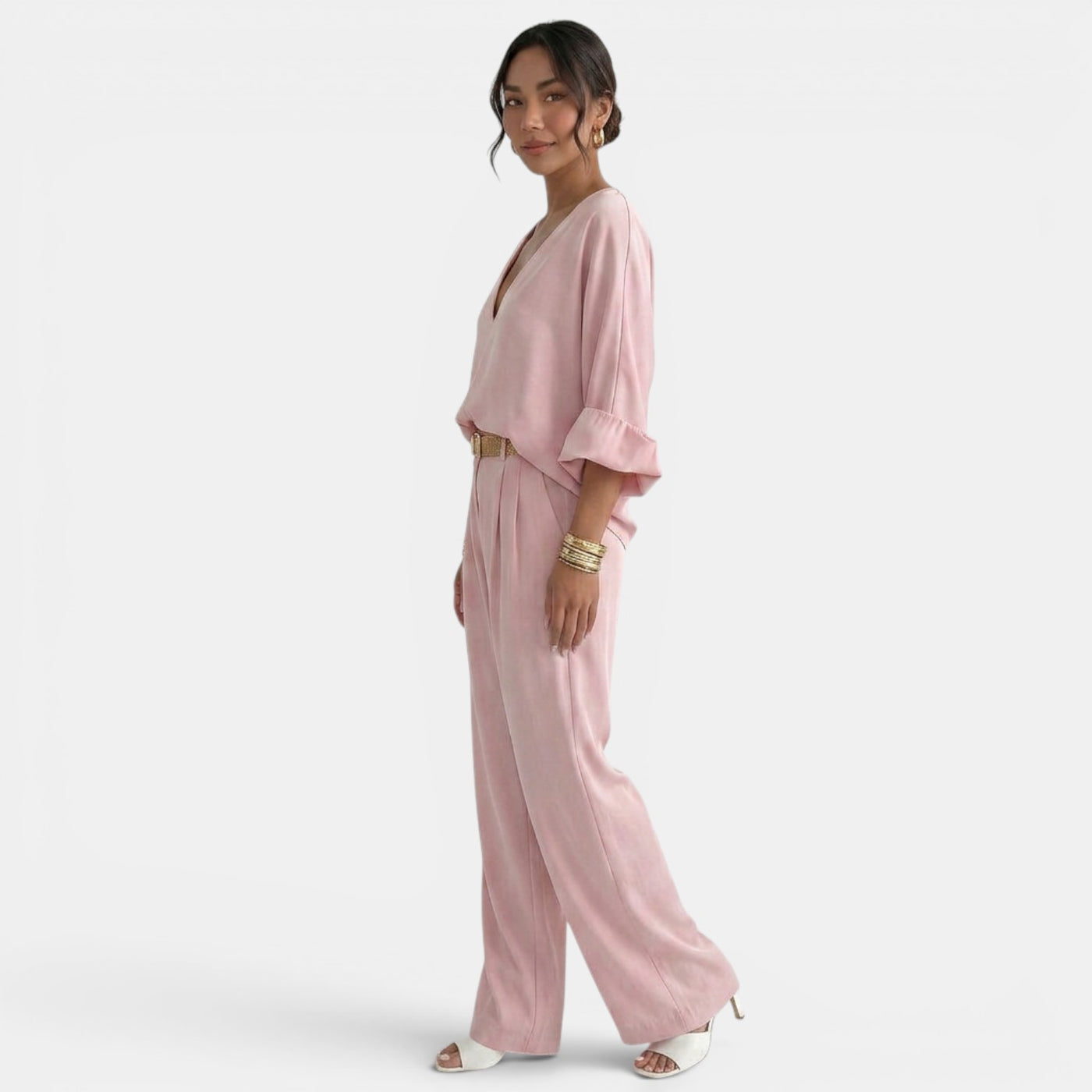 Women's Linen Summer Pant Set