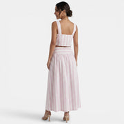 Conjunto Top Falda Rosa Mujer