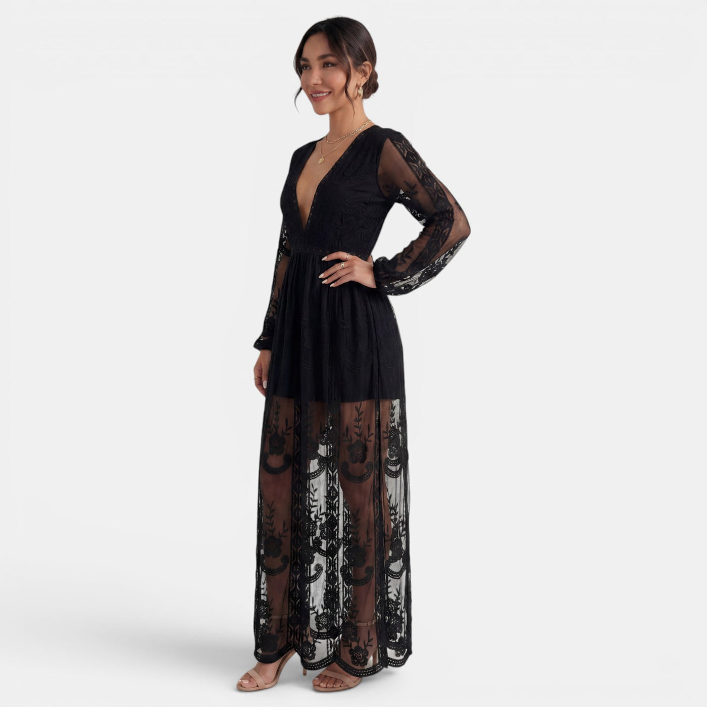 Women's Summer V-Neck Maxi Dress