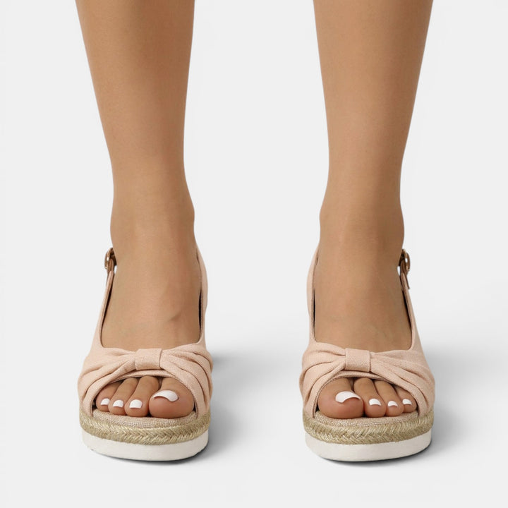 Sandalias Cuña Esparto Ortopédicas Mujer