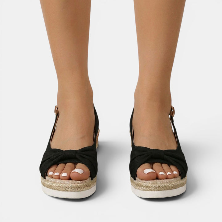 Sandalias Cuña Esparto Ortopédicas Mujer