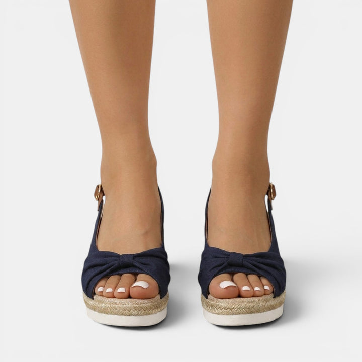 Sandalias Cuña Esparto Ortopédicas Mujer